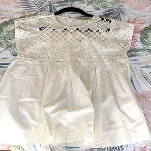 NWOT Zara Basic cotton babydoll top Size medium